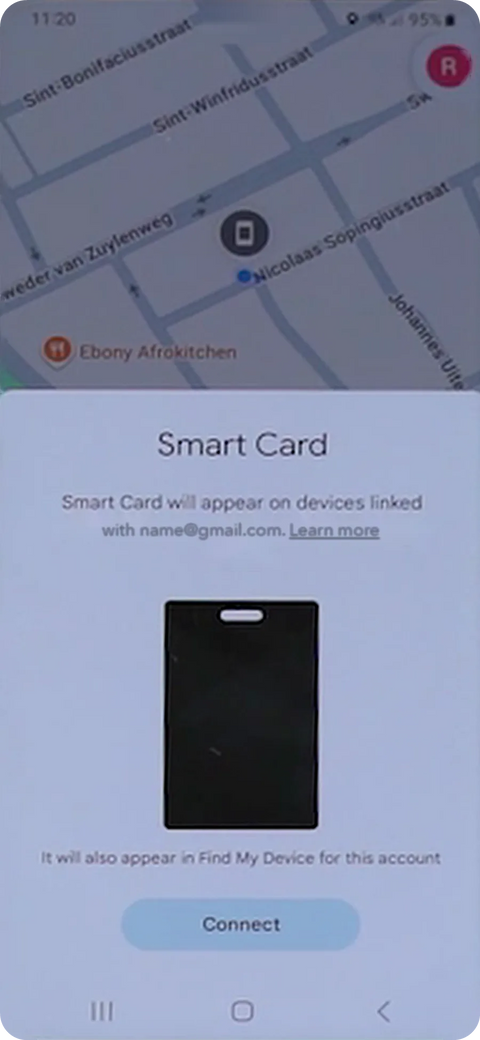 כשקופץ "Smart Card", לוחצים על "Connect".